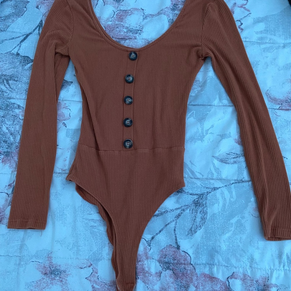 Charlotte Russe Orange Bodysuit